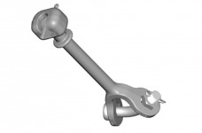 Socket Y-Clevis Link for use with Class 52-3 52-5 Insulators 